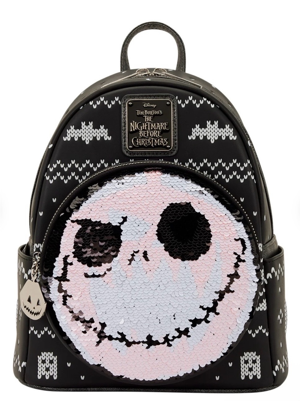 Loungefly Nightmare Before Christmas Jack Skellington Sequin Mini Backpack